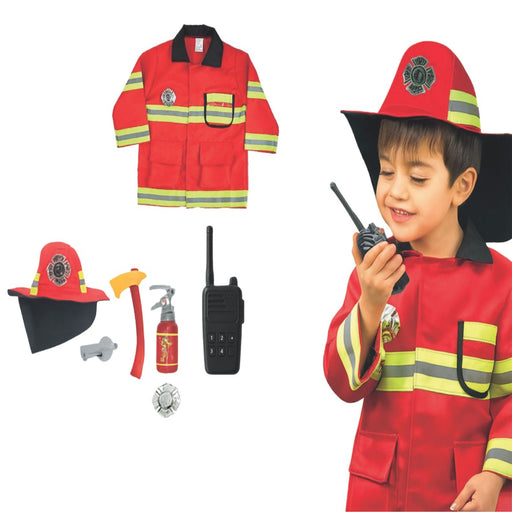 Open Ended Premium Costume Role PlaySet - Fireman-Pretend Play-Open Ended-Toycra