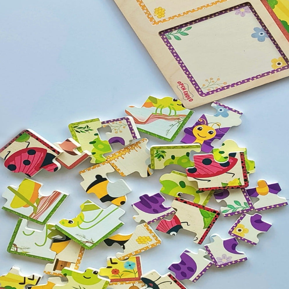 Open Ended Progressive 6 IN 1 Bug Puzzle — Toycra