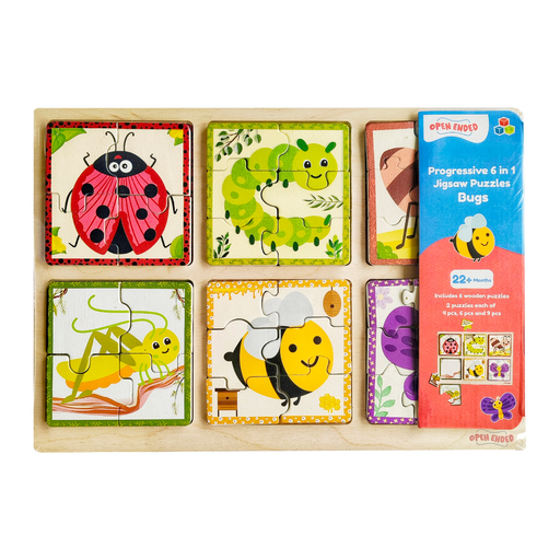 Open Ended Progressive 6 IN 1 Bug Puzzle-Puzzles-Open Ended-Toycra