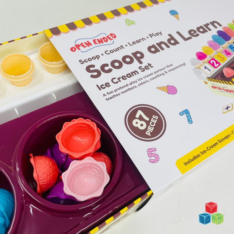 Open Ended Scoop And Learn Ice Cream Set