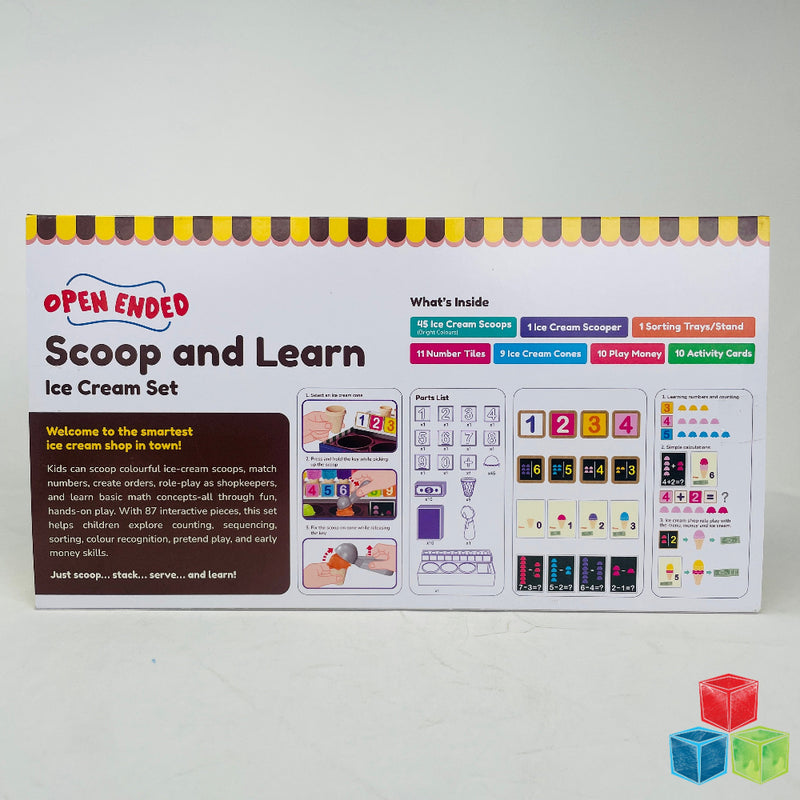 Open Ended Scoop And Learn Ice Cream Set