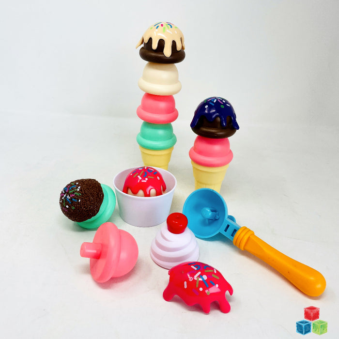 Open Ended Scoop And Serve Icecream Shop Set (20 Pieces)-Pretend Play-Open Ended-Toycra