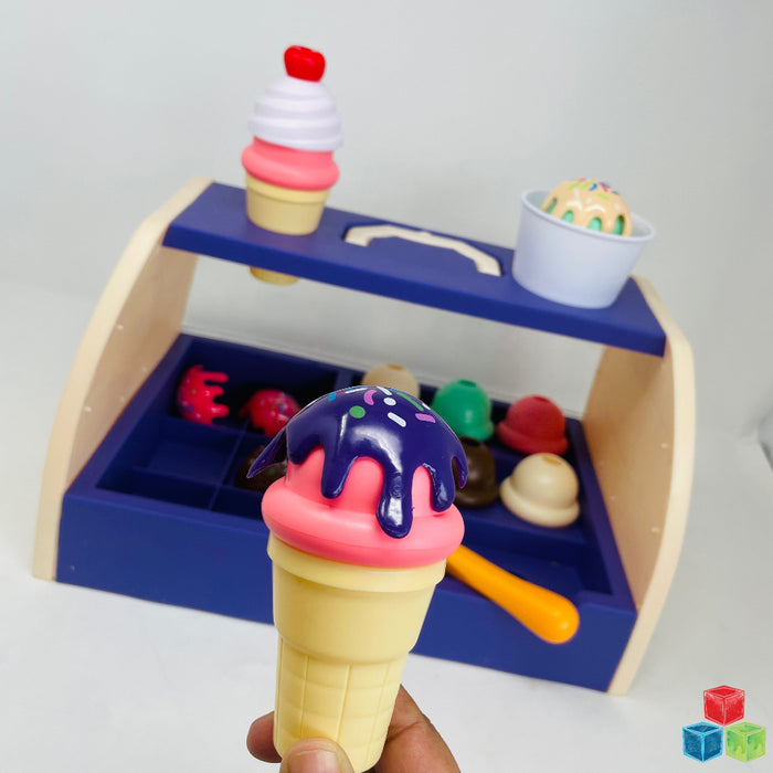 Open Ended Scoop And Serve Icecream Shop Set (20 Pieces)-Pretend Play-Open Ended-Toycra