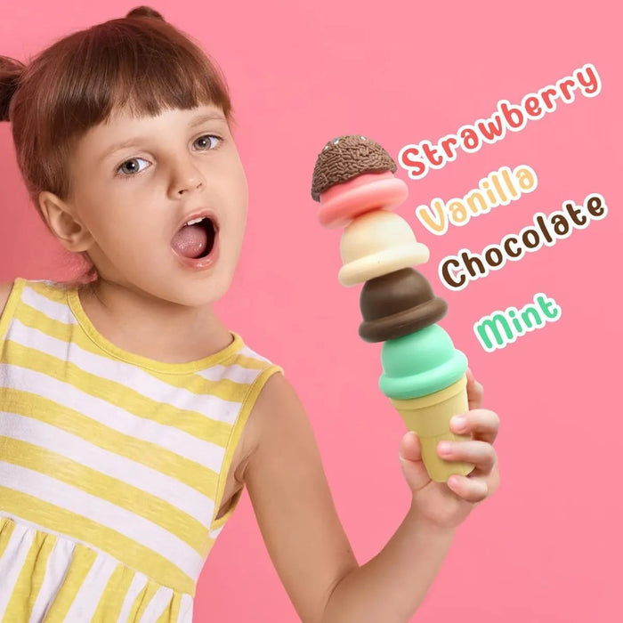 Open Ended Scoop And Serve Icecream Shop Set (20 Pieces)-Pretend Play-Open Ended-Toycra