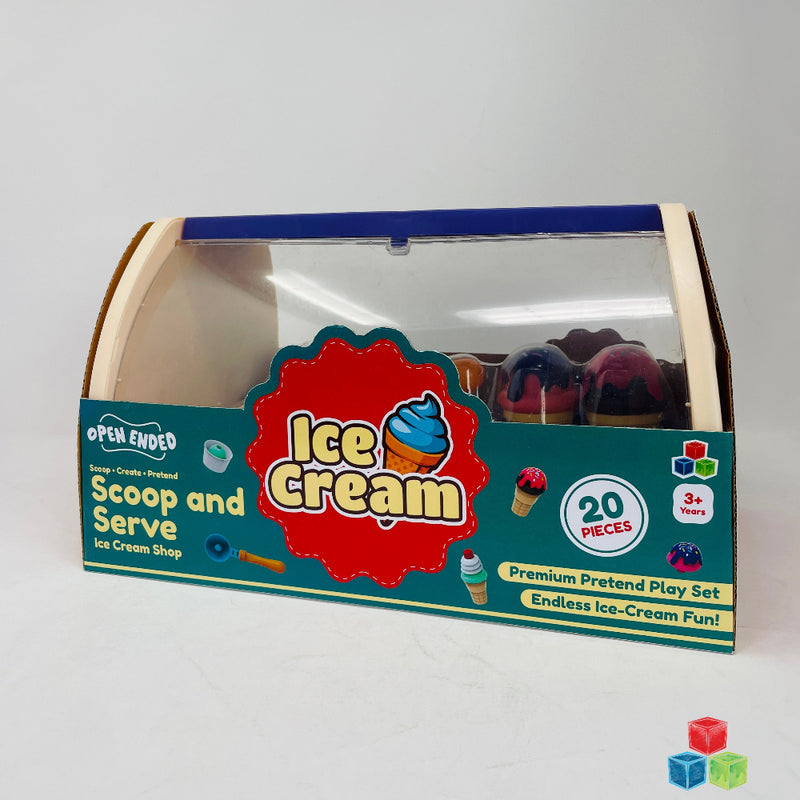 Open Ended Scoop And Serve Icecream Shop Set (20 Pieces)