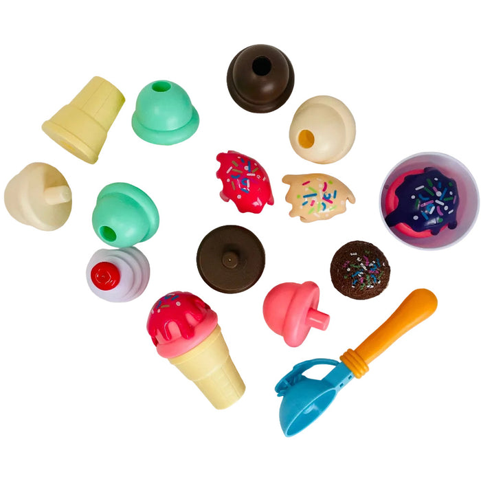 Open Ended Scoop And Serve Icecream Shop Set (20 Pieces)-Pretend Play-Open Ended-Toycra