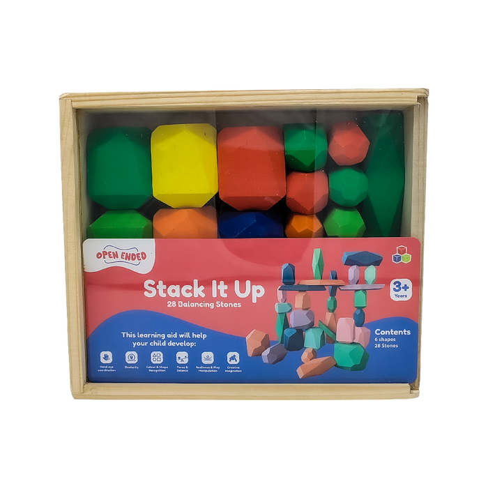 Open Ended Stack It Up - 28 pcs Balancing Stones — Toycra