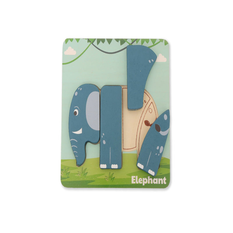 Open Ended Toddler's First 6 In 1 Puzzle - Animals (6 puzzles, 27 pcs)
