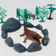 Open Ended Wild Animals Playset - 30 Pcs