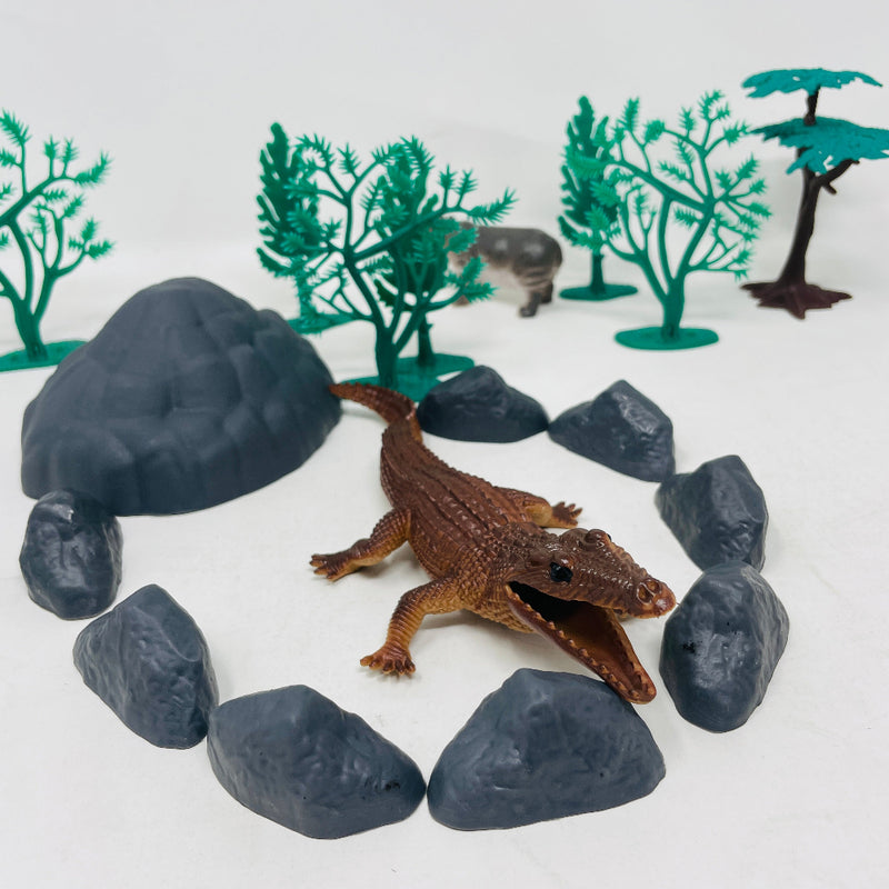 Open Ended Wild Animals Playset - 30 Pcs