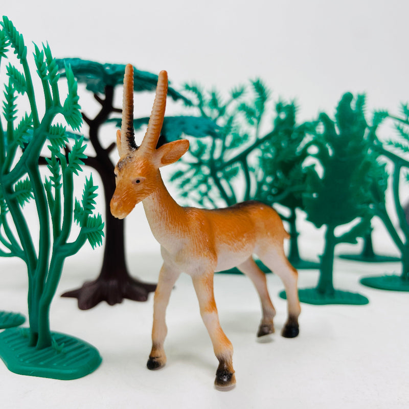 Open Ended Wild Animals Playset - 30 Pcs