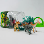 Open Ended Wild Animals Playset - 30 Pcs