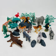 Open Ended Wild Animals Playset - 30 Pcs
