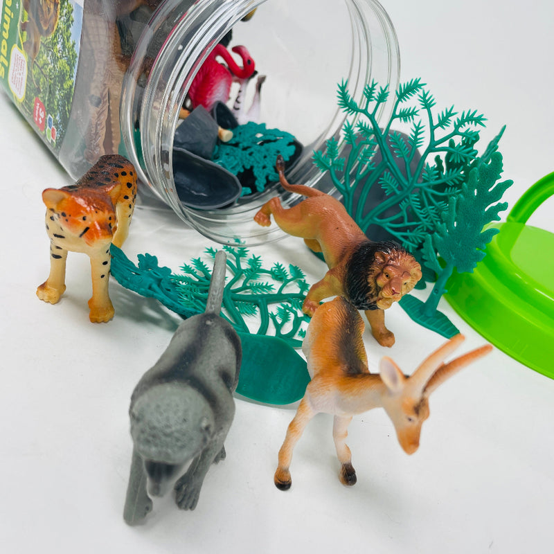 Open Ended Wild Animals Playset - 30 Pcs