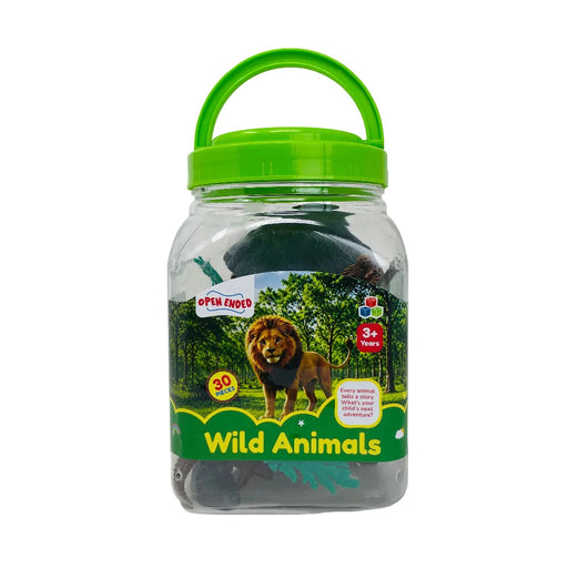 Open Ended Wild Animals Playset - 30 Pcs