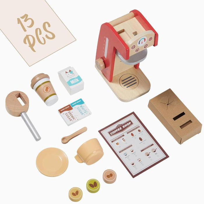 Open Ended Wooden Coffee Set-Pretend Play-Open Ended-Toycra