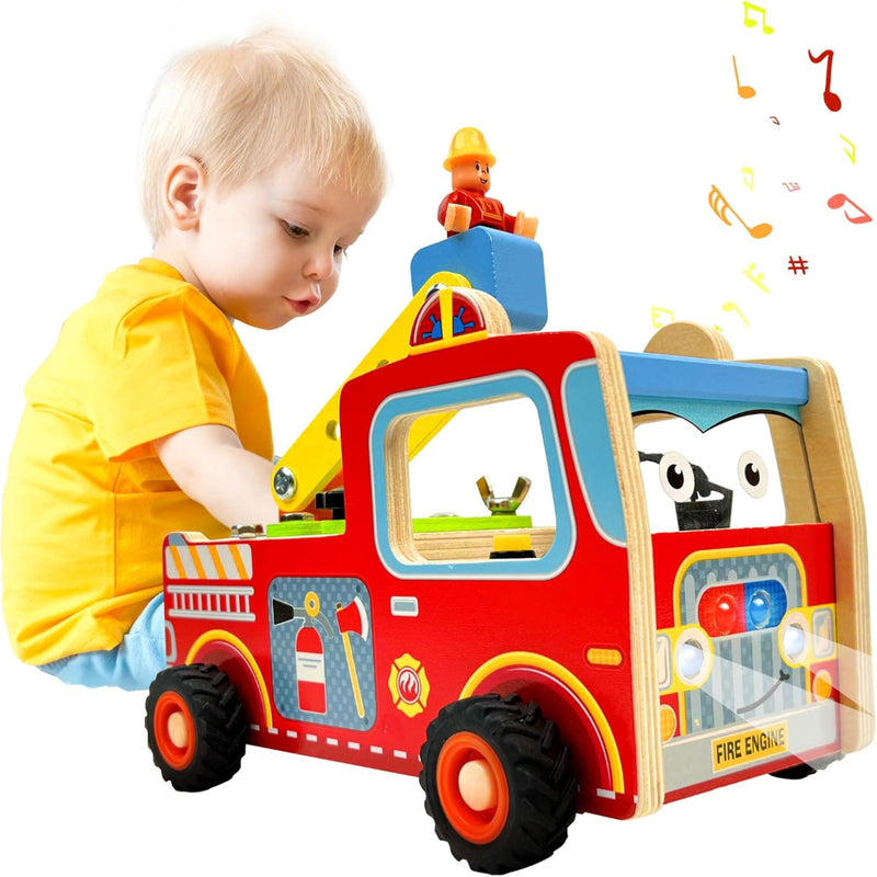 Open Ended Wooden Fire Truck