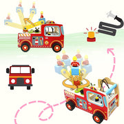 Open Ended Wooden Fire Truck