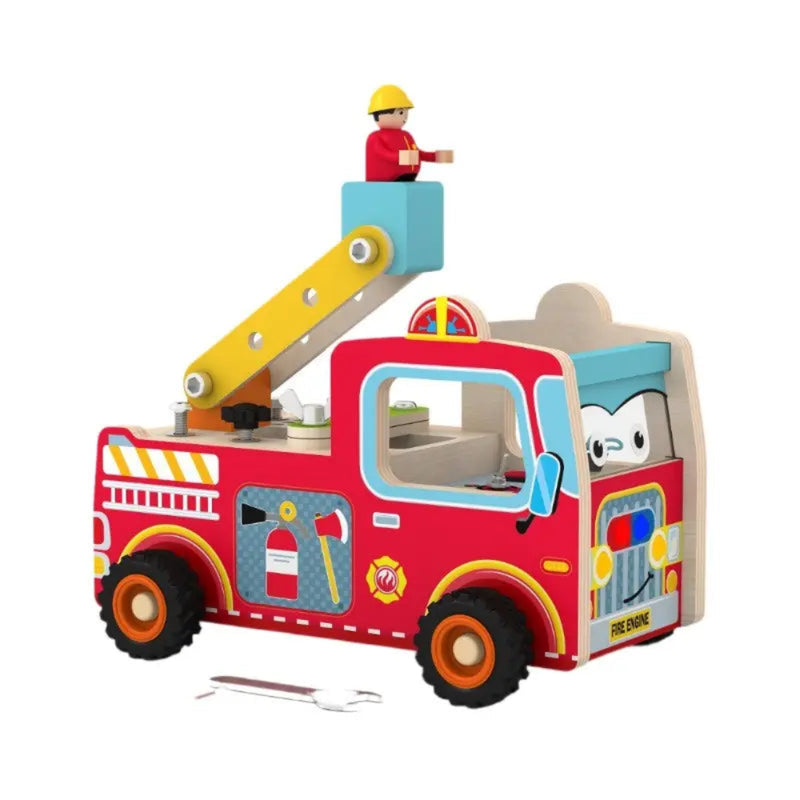 Open Ended Wooden Fire Truck