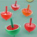 Open Ended Wooden Fruit Themed Tops ( Set Of 6)-Motor Skills-Open Ended-Toycra