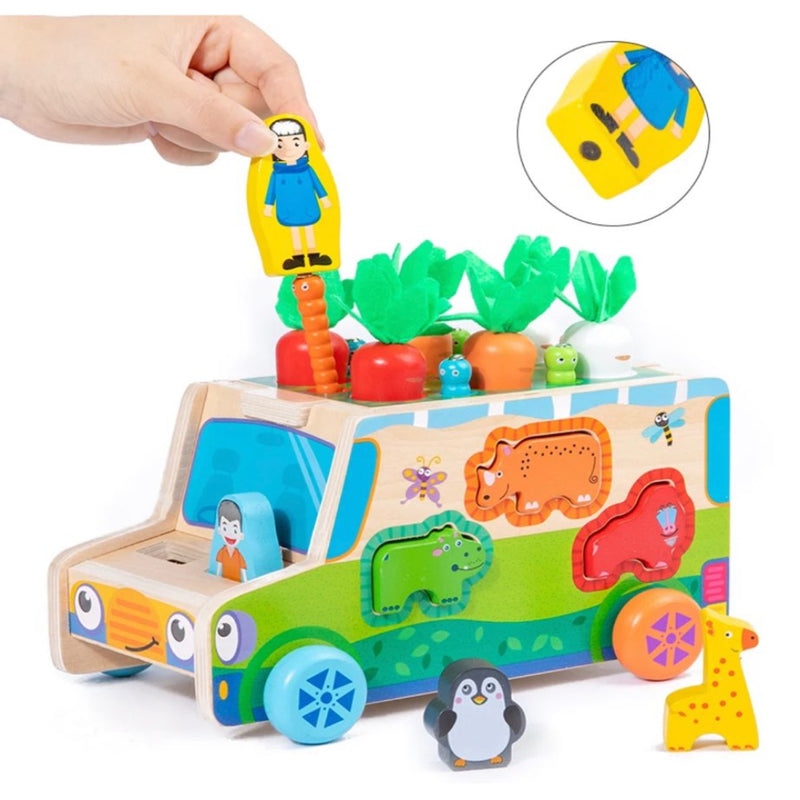 Open Ended Wooden Multi Functional Raddish cart