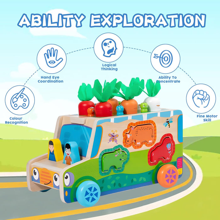 Open Ended Wooden Multi Functional Raddish cart-Vehicles-Open Ended-Toycra