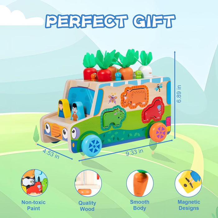 Open Ended Wooden Multi Functional Raddish cart-Vehicles-Open Ended-Toycra