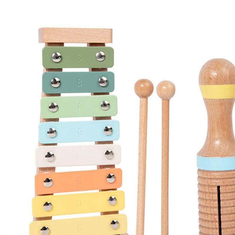 Open Ended Wooden Percussion Musical Instruments Set