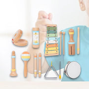 Open Ended Wooden Percussion Musical Instruments Set