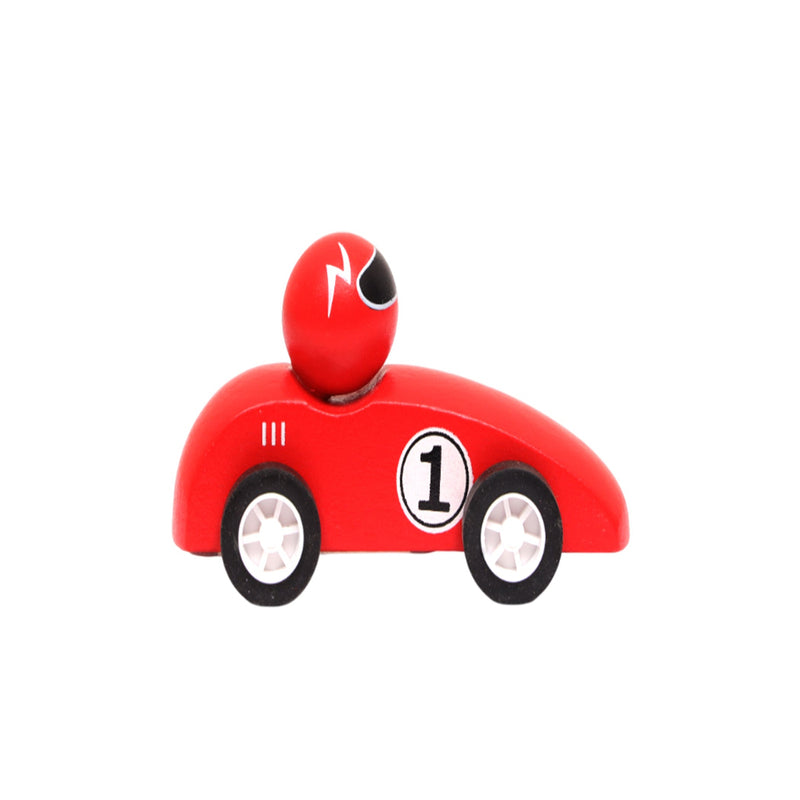 Open Ended Wooden Pull Back Race Car (1 Pc)