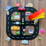 Open Ended Wooden Rainbow Stacker 7 Pieces-Preschool Toys-Open Ended-Toycra