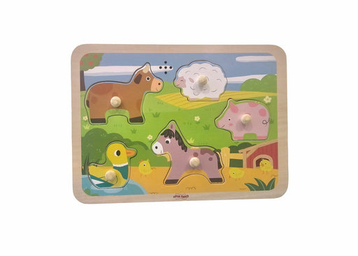 Open Ended Wooden Sound Puzzle - Farm-Puzzles-Open Ended-Toycra