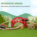 Open Ended Wooden Wild Forest Train Set-36pc (Non Motorised train)-Vehicles-Open Ended-Toycra