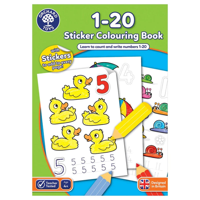 Orchard Sticker Colouring Book