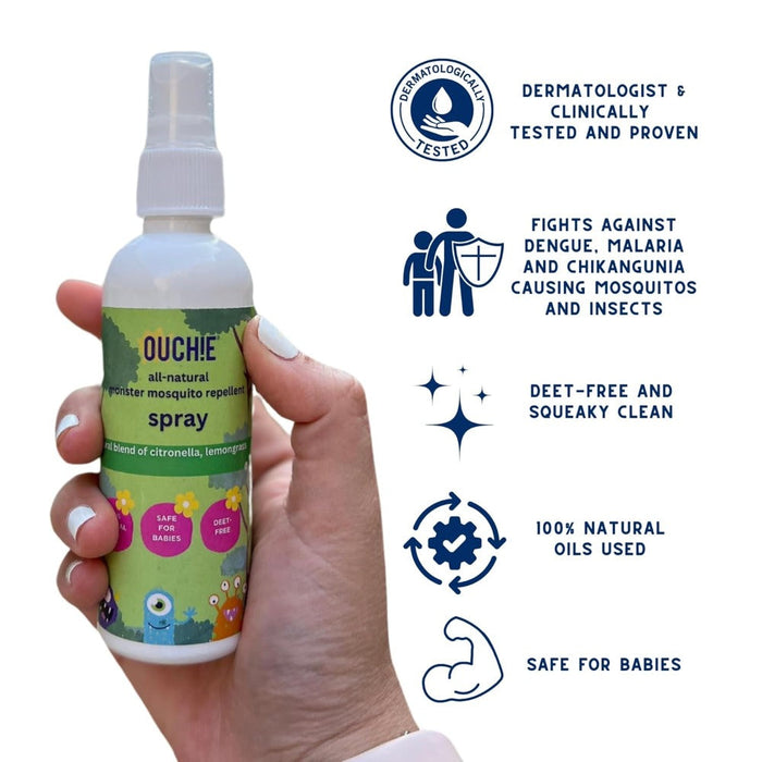 Ouchie All Natural Mosquito Repellent Spray - 100Ml-Mosquito Spray-OUCHIE-Toycra