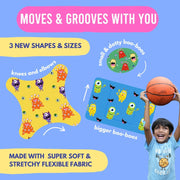 Ouchie New Monster Party! Flex-Fabric Bandages Box (48 Assorted Size)-Bandeges-OUCHIE-Toycra