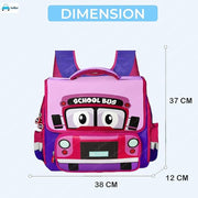 PLJ School Bus Theme School Bags for Kids