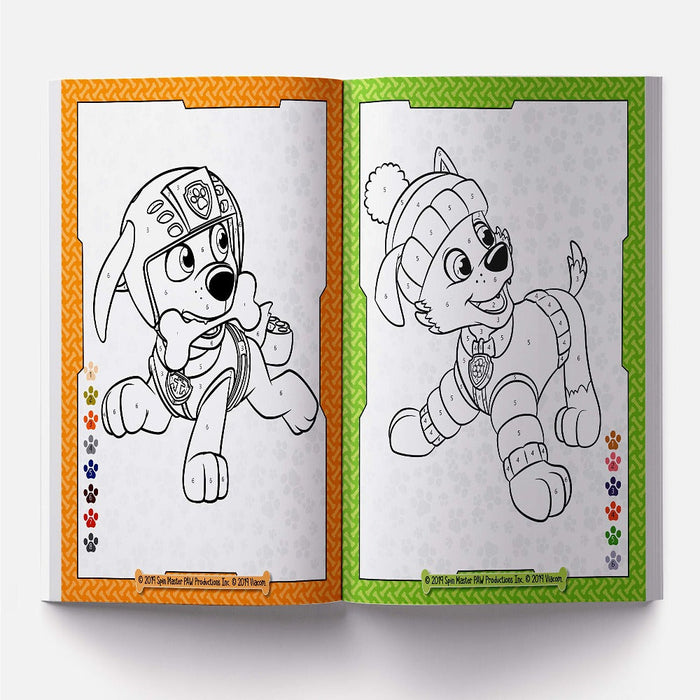 Paw Patrol Colour By Number Super Pack Set Of Colouring Books