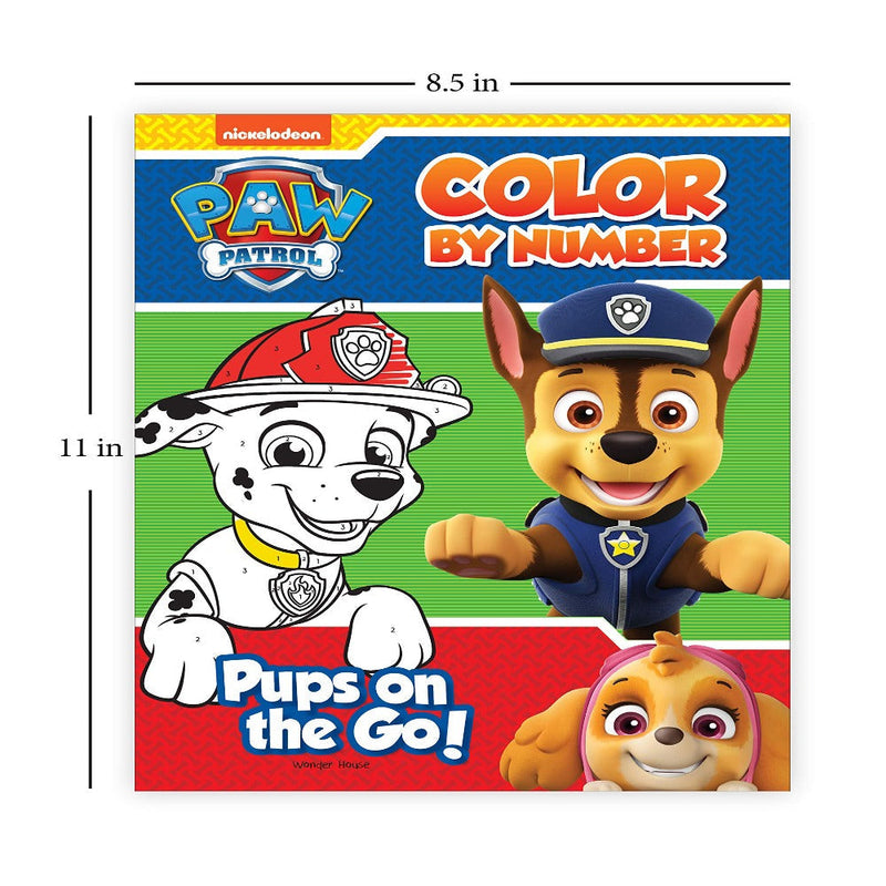 Paw Patrol Colour By Number Super Pack Set Of 4 Colouring Books