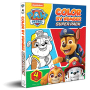 Paw Patrol Colour By Number Super Pack Set Of 4 Colouring Books