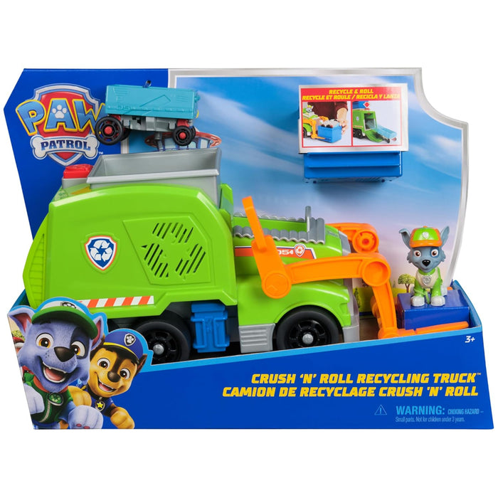 Paw Patrol - Crush 'N’ Roll Recycling Truck-Action & Toy Figures-Spin Master-Toycra