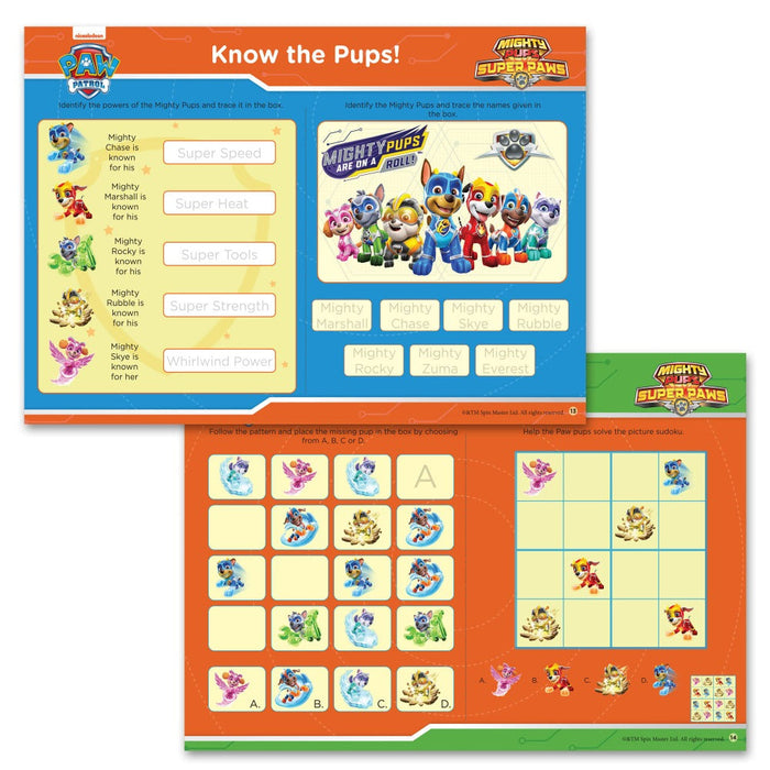 Paw Patrol Mighty Pups Superpaws Fun Learning Set-Activity Books-WH-Toycra