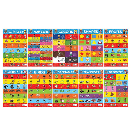 Paw Patrol - My First Early Learning Charts : Learn With Paw Pups -10 Charts