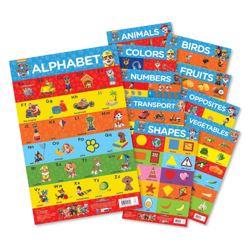 Paw Patrol - My First Early Learning Charts : Learn With Paw Pups -10 Charts