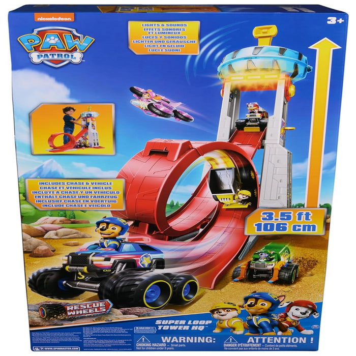 Paw Patrol Rescue Wheels Super Loop Tower HQ-Action & Toy Figures-Spin Master-Toycra