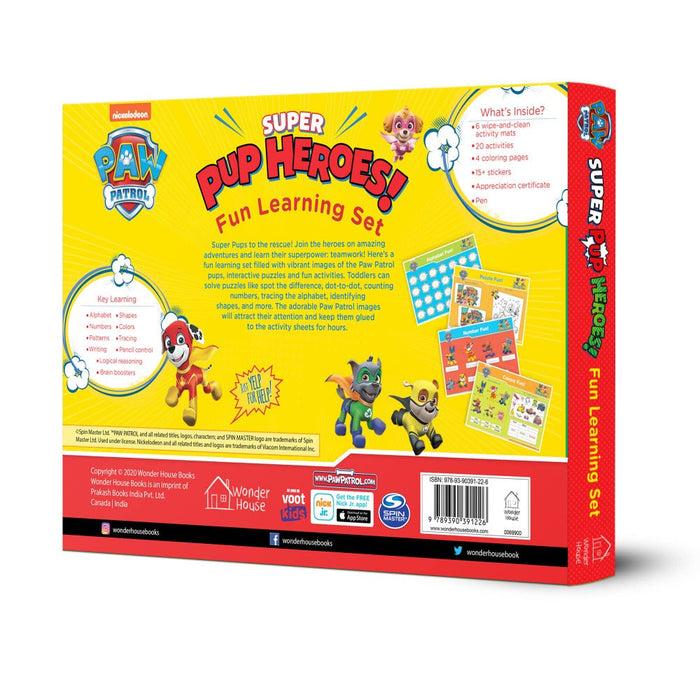 Paw Patrol : Super Pup Heroes! Fun Learning Set-Activity Books-WH-Toycra