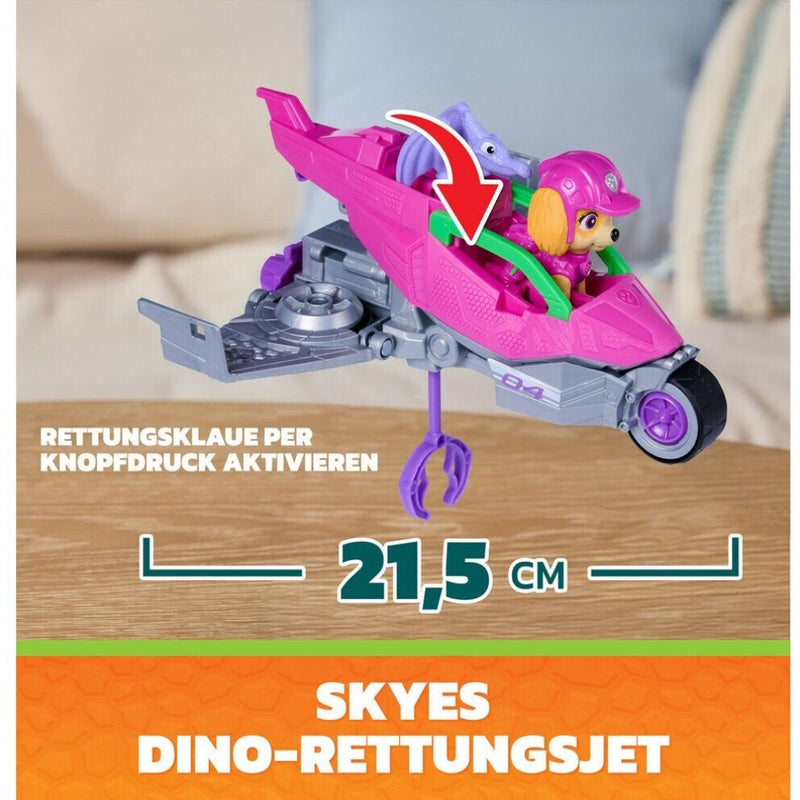 Paw Patrol The Dino Movie Skye Dino Rescue Jet & Action Figure Set