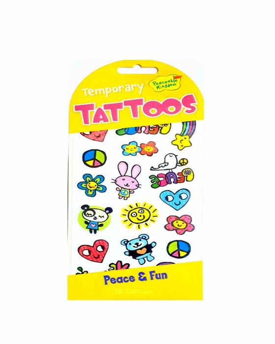 Peaceable Kingdom Temporary Tattoos-Arts & Crafts-Peaceable Kingdom-Toycra