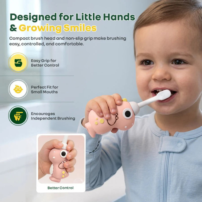 R For Rabbit Tiny Smiles Dino Kids Toothbrush