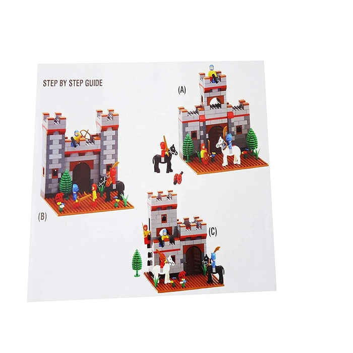 Peacock Castle Junior Kinder Blocks Set (450 Pieces)-Construction-Peacock-Toycra